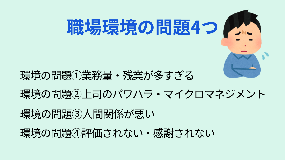 仕事のストレスが限界になる前に知っておきたい職場環境の問題